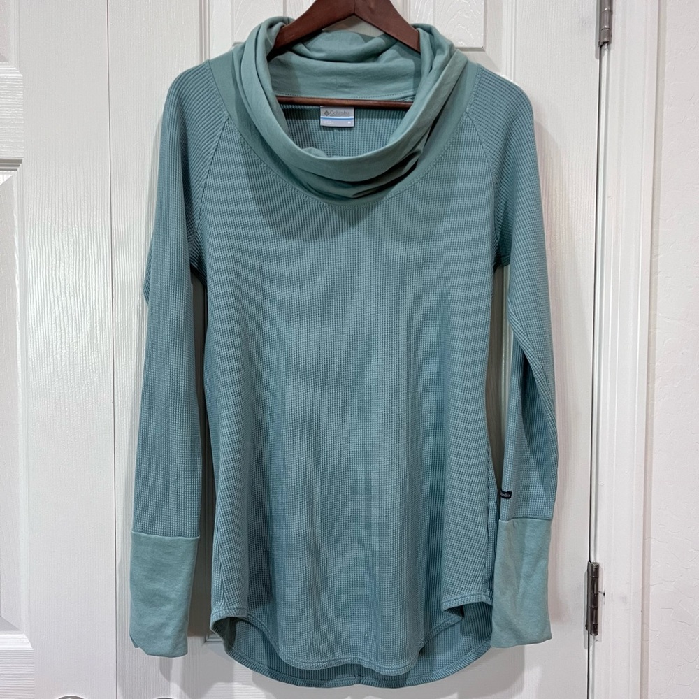 Columbia Thermal Cowl Neck Long Sleeve Shirt Size Medium